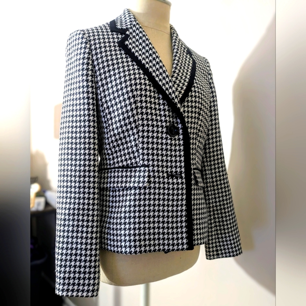 Houndstooth Blazer Jacket